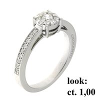 Anello Chimento Donna Bouquet in Oro bianco Diamante 0.5 Ct 1AHG100BB5140 - 1AHG100BB5140